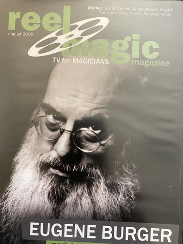 Reel Magic magazine cover featuring magician Eugene Burger