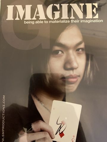 DVD case titled Imagine, showing a magician holding a playing card